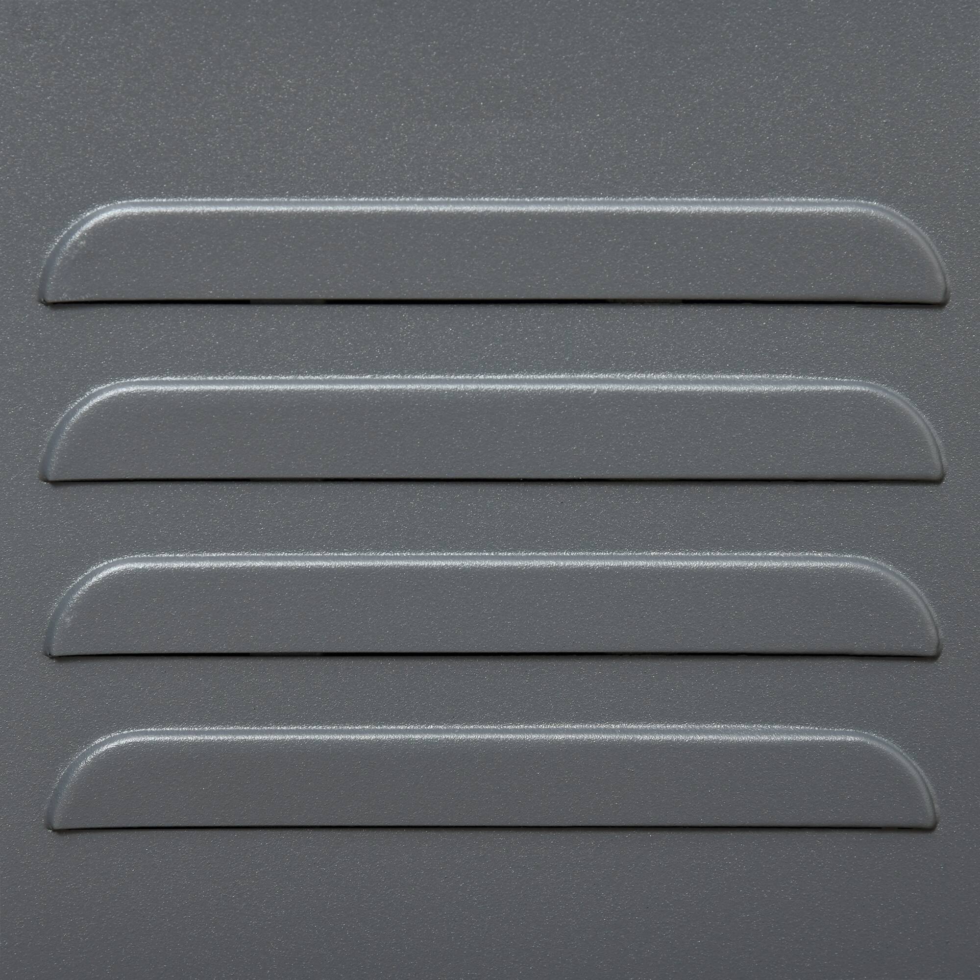 Alt View 5. Homcom - Industrial End Table, Living Room Side Table with Locker-Style Door and Adjustable Shelf - Grey.