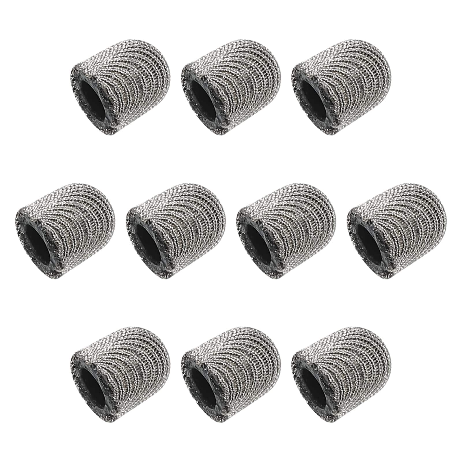 Unique Bargains - 12pcs 5mm Conductive Fiber Fine Tips Universal Replacement for Capacitive Touch Screen Stylus Pen - Silver Grey