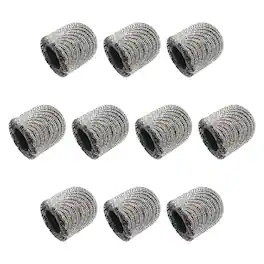 Unique Bargains - 12pcs 5mm Conductive Fiber Fine Tips Universal Replacement for Capacitive Touch Screen Stylus Pen - Silver Grey