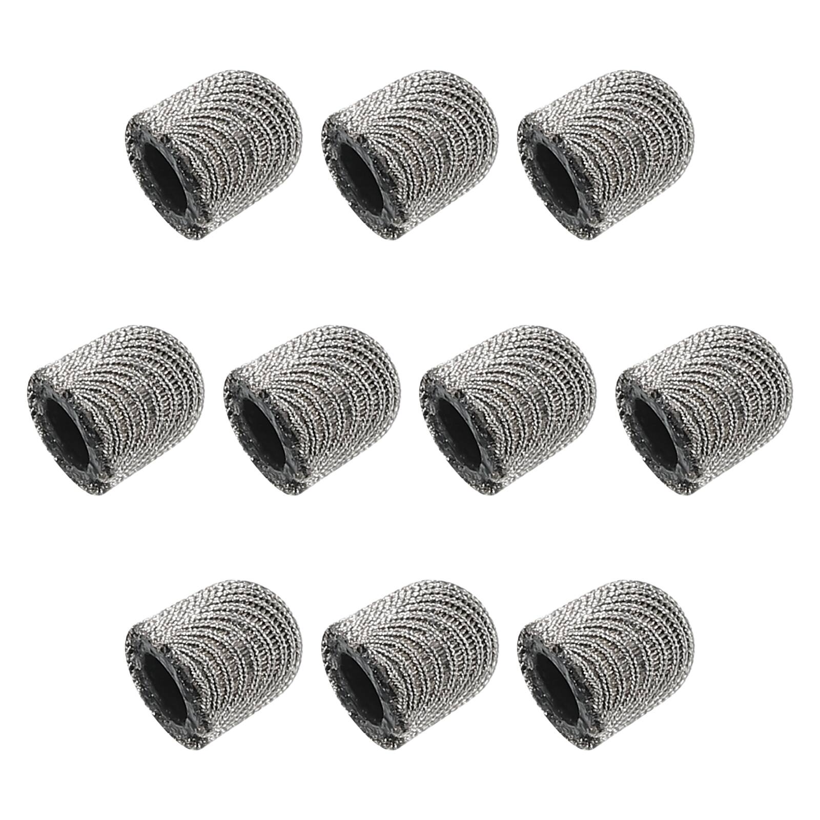 Front. Unique Bargains - 12pcs 5mm Conductive Fiber Fine Tips Universal Replacement for Capacitive Touch Screen Stylus Pen - Silver Grey.