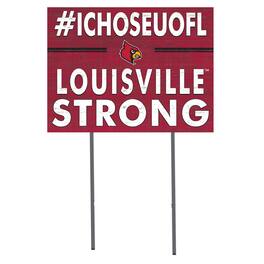 Jardine - Louisville Cardinals 18'' x 24'' I Chose Lawn Sign - Red