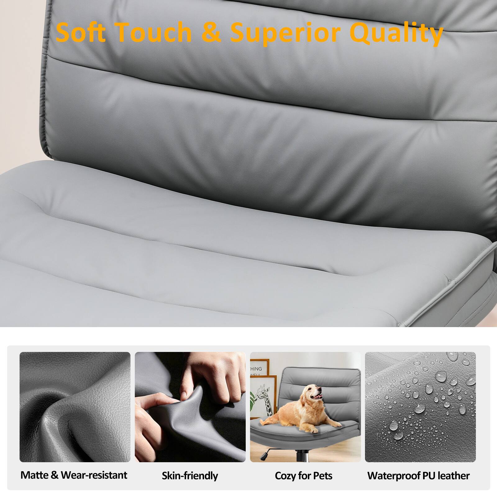 Soft Touch & Superior Quality: HING VF Matte & Wear-resistant Skin-friendly Cozy for Pets Waterproof PU leather