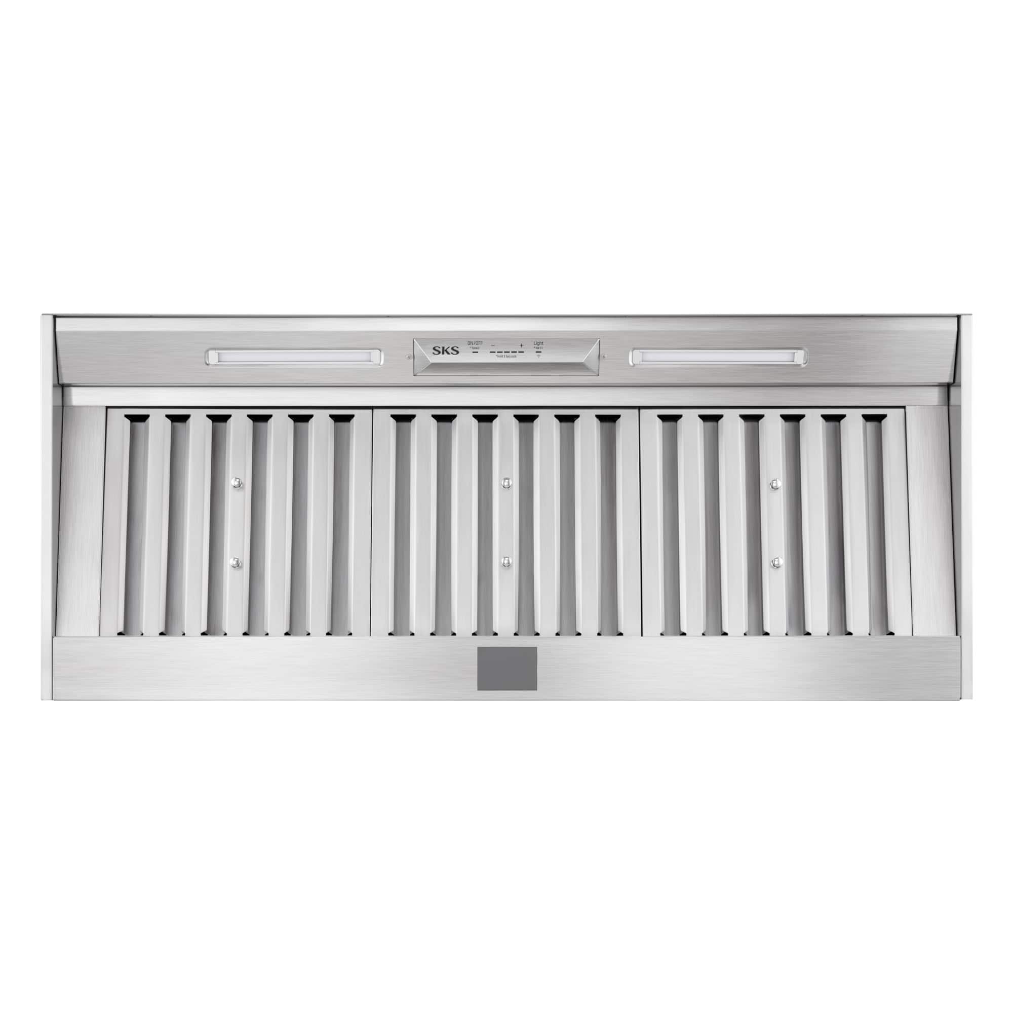 SKS - 48 inches - Externally Vented - Range Hood Insert - Stainless Steel
