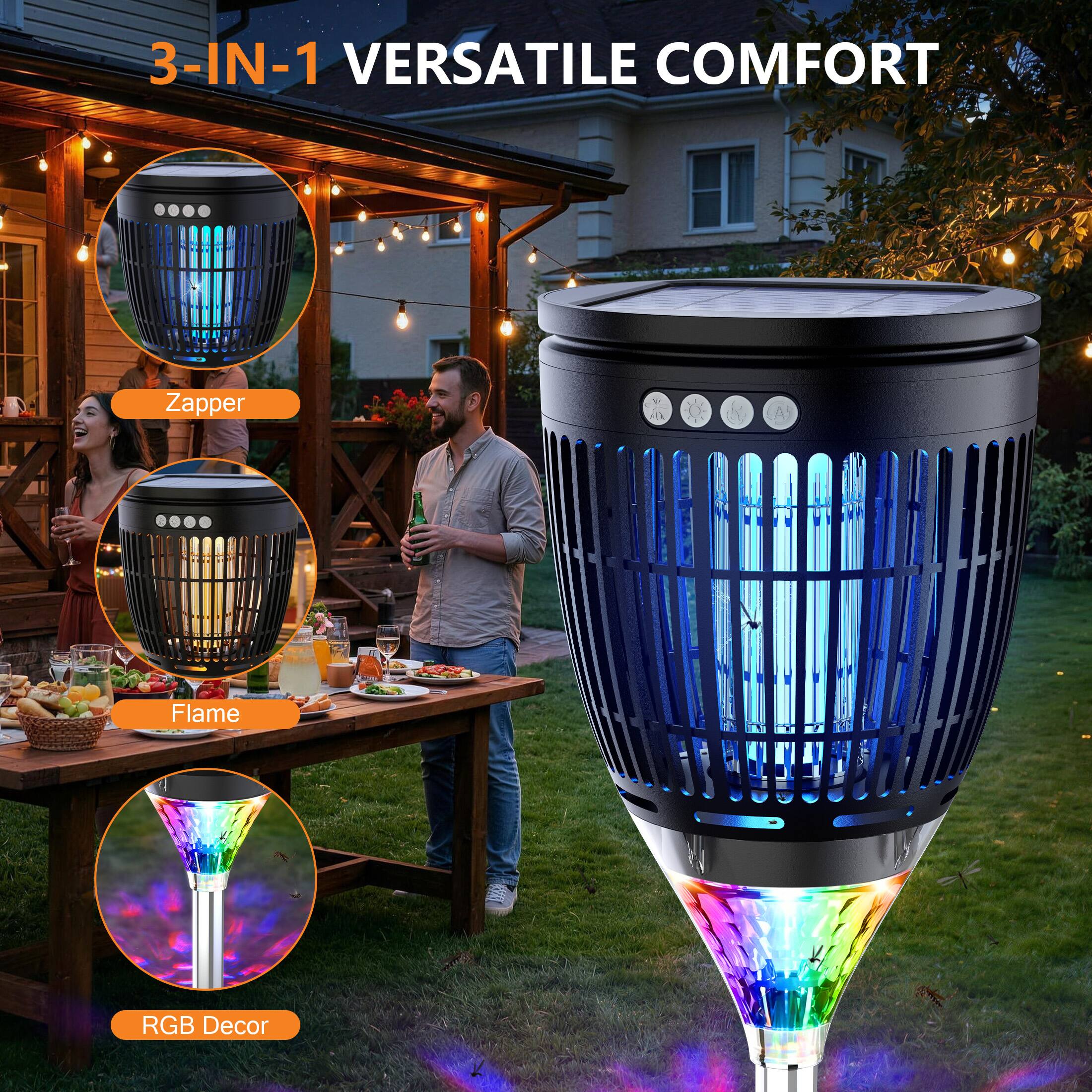 3-IN-1 VERSATILE COMFORT

- Zapper
- Flame
- RGB Decor