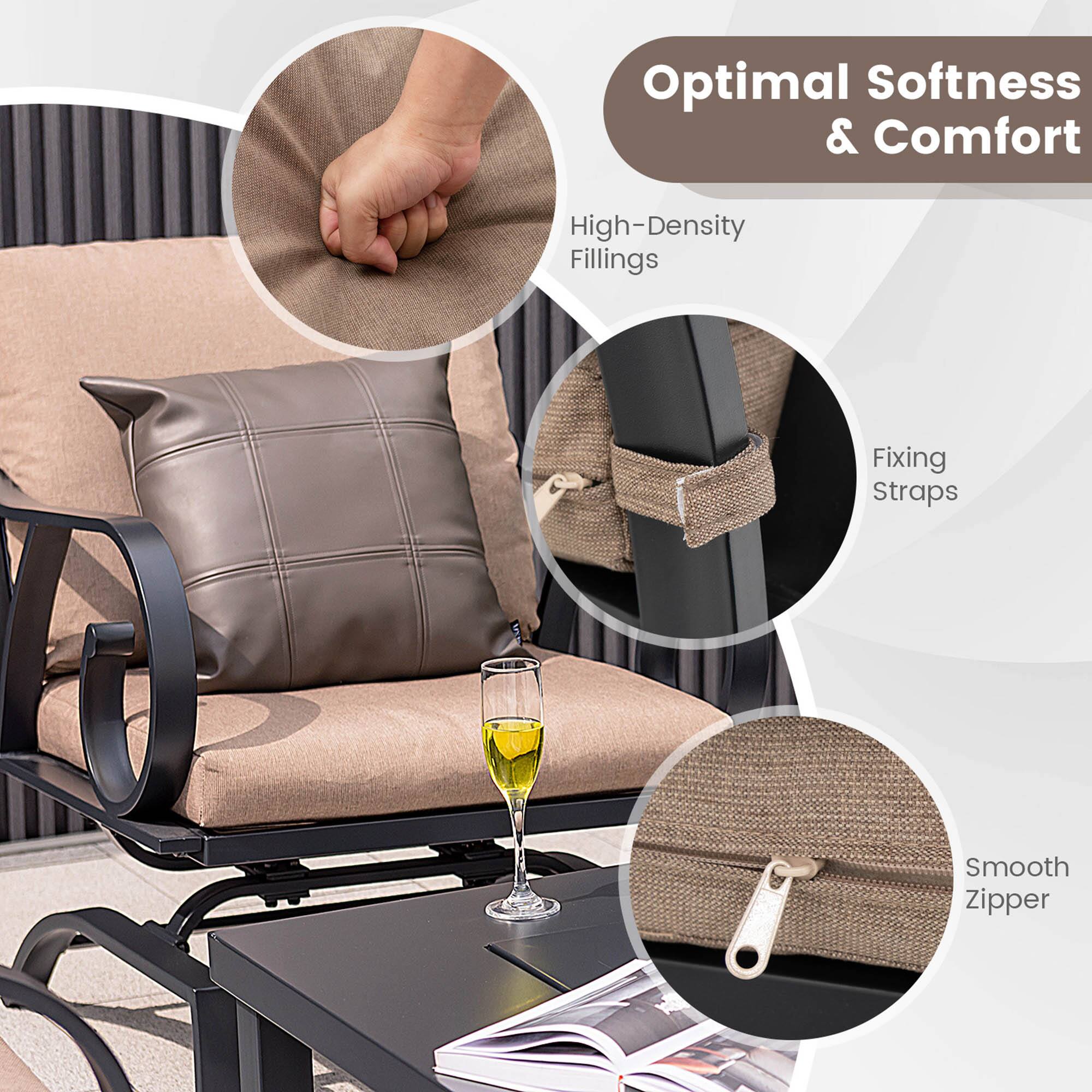 Optimal Softness & Comfort, High-Density Fillings, Fixing Straps, Smooth Zipper