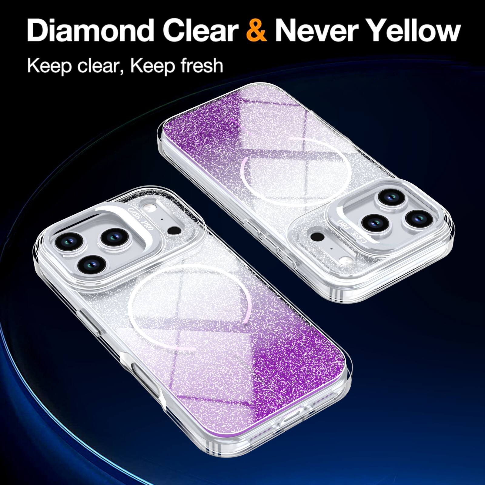 Diamond Clear & Never Yellow  
Keep clear, Keep fresh  

CASE PRO  
CASE.PRO