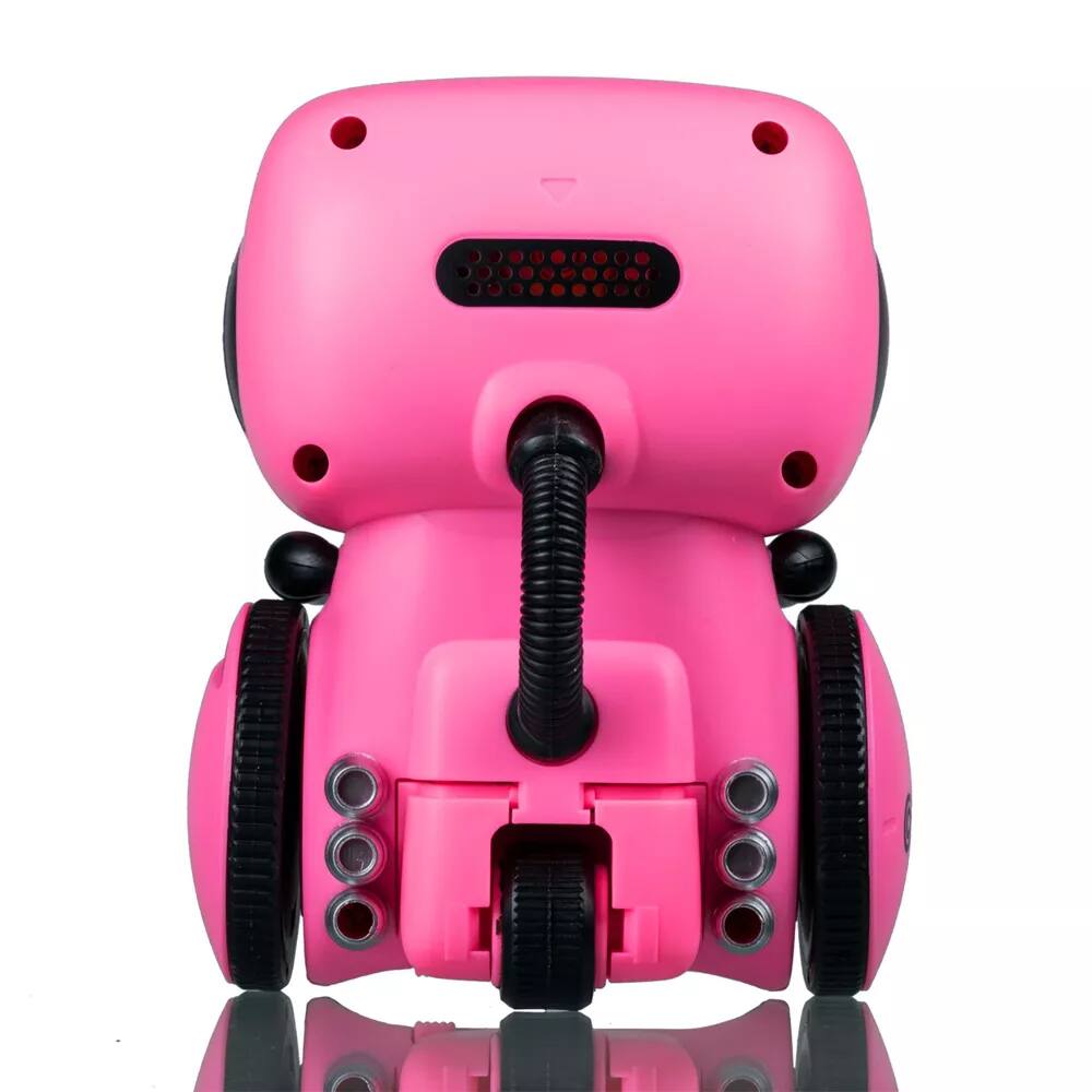 Back. Contixo - Kids Smart Robot Toy – Interactive Mini Robot with Voice Control, Singing, Dancing & Touch Sensor - Pink.