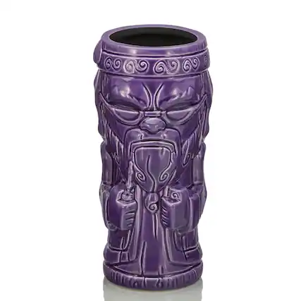 Front. Harry Potter - Geeki Tikis Harry Potter Dumbledore Ceramic Mug | Holds 18 Ounces - Black.