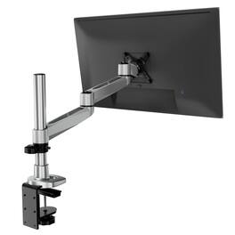 Mount-It! - CLiX Series Full Motion Single Monitor Desk Mount Up to 34" - Silver