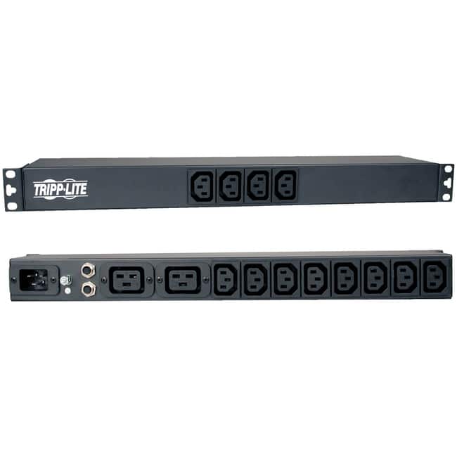 Tripp Lite - by Eaton PDU 1.9-3.8kW Single-Phase 120-240V Basic PDU 14 Outlets (12 C13 & 2 C19) C20 16A Input 1U - Black price history on PriceWatchPro