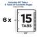 Includes 90 Tabs + 6 Table of Contents Pages
6 Sets of 15 Tabs
6 x 11"
15 Tabs
8.5"