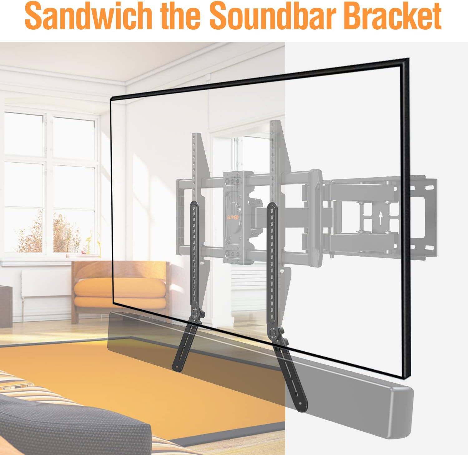 Sandwich the Soundbar Bracket