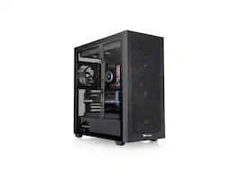 Thermaltake - AX500 TG Full Tower; 4x140mm Fans; SSI-EEB/E-ATX; 420mm Radiator; 460mm GPU; 5x3.5/6x2.5; Hidden Connector - Black