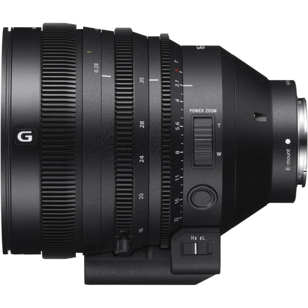 0.28  
35  
T A 3.  
16  
4  
G  
28 24 20 16  
5.6 8 11 16 22  
POWER ZOOM T W Hi IL  
E-mount