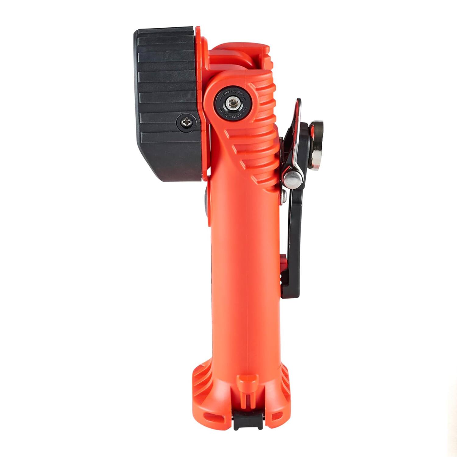 Left. Streamlight - Streamlight Survivor Pivot USB LED Flashlight with Magnet, 120/DC, 325 Lumens, Orange - Orange.