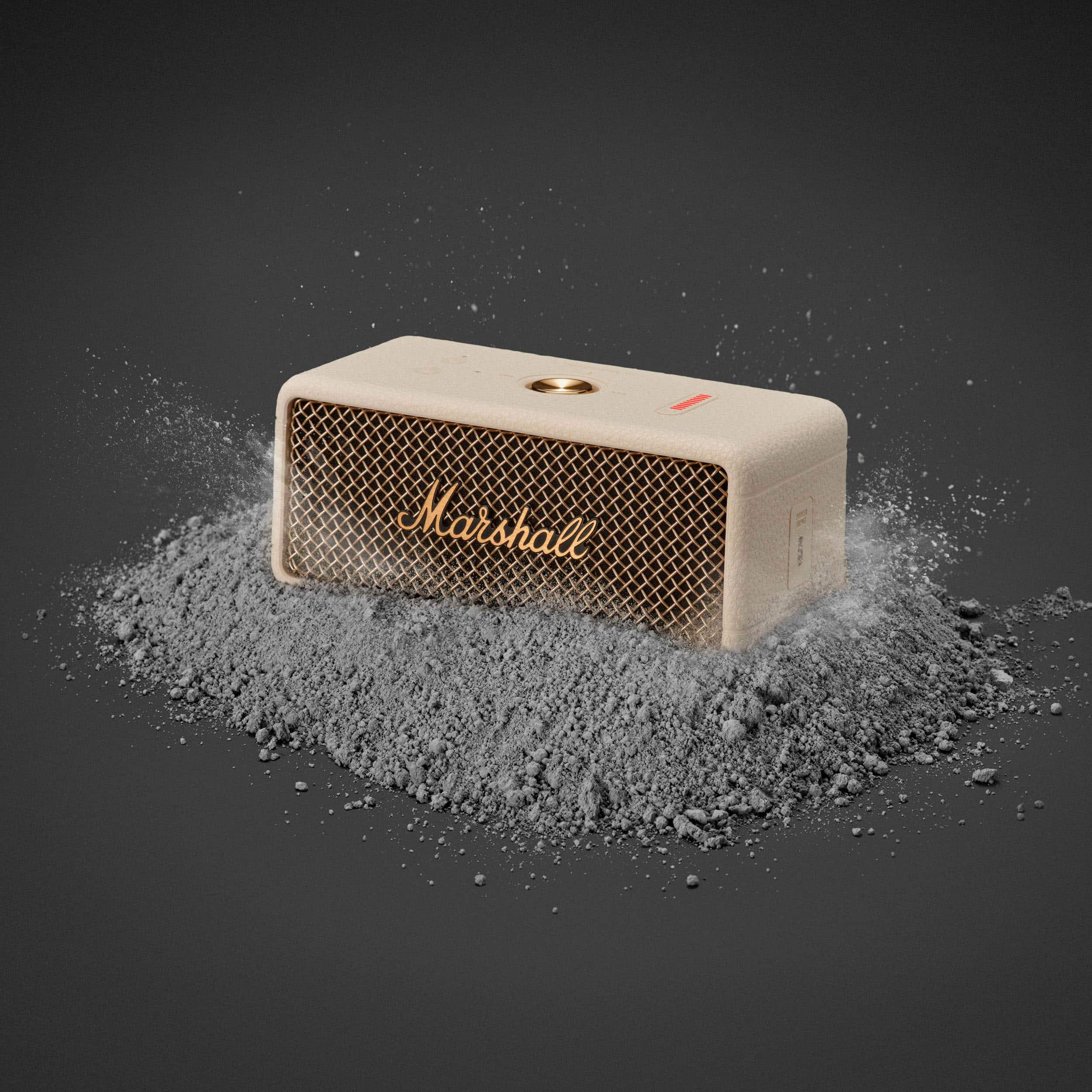 Alt View 17. Marshall - Emberton III Portable Bluetooth Speaker with Rugged Waterproof / Dust-proof Wireless Design - Cream.