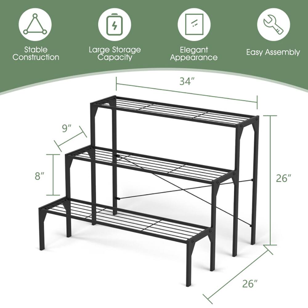 Stable Construction  
Large Storage Capacity  
Elegant Appearance  
Easy Assembly  

34"  
9"  
8"  
26"  
26"