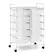 Front. Costway - 10 Drawer Storage Cart Utility Rolling Trolley Kitchen Office Organizer - Clear.