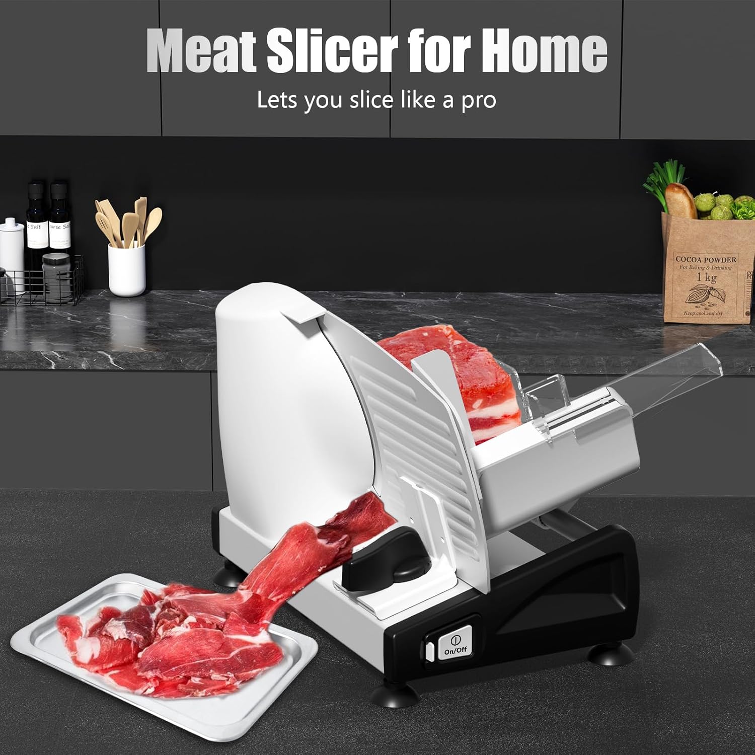 Meat Slicer for Home  
Lets you slice like a pro