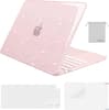 Front. mosiso - Sparkly Glitter Case for MacBook Neo Case 13 inch 2026 A3404 with A18 Pro with Keyboard Cover&Screen Protector&Pouch - Blush.