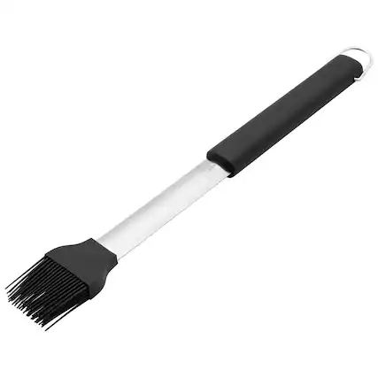 Front. Henckels - Henckels BBQ Stainless Steel Grill Basting Brush - Stainless Steel.