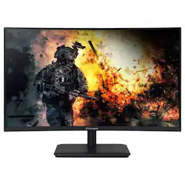 Acer - Refurbished Excellent - AOPEN 27" - LCD Monitor FullHD 1920x1080 75Hz 16:9 VA 1ms 250Nit HDMI 27HC5R BMIIX UM.HW5AA.001 - Black