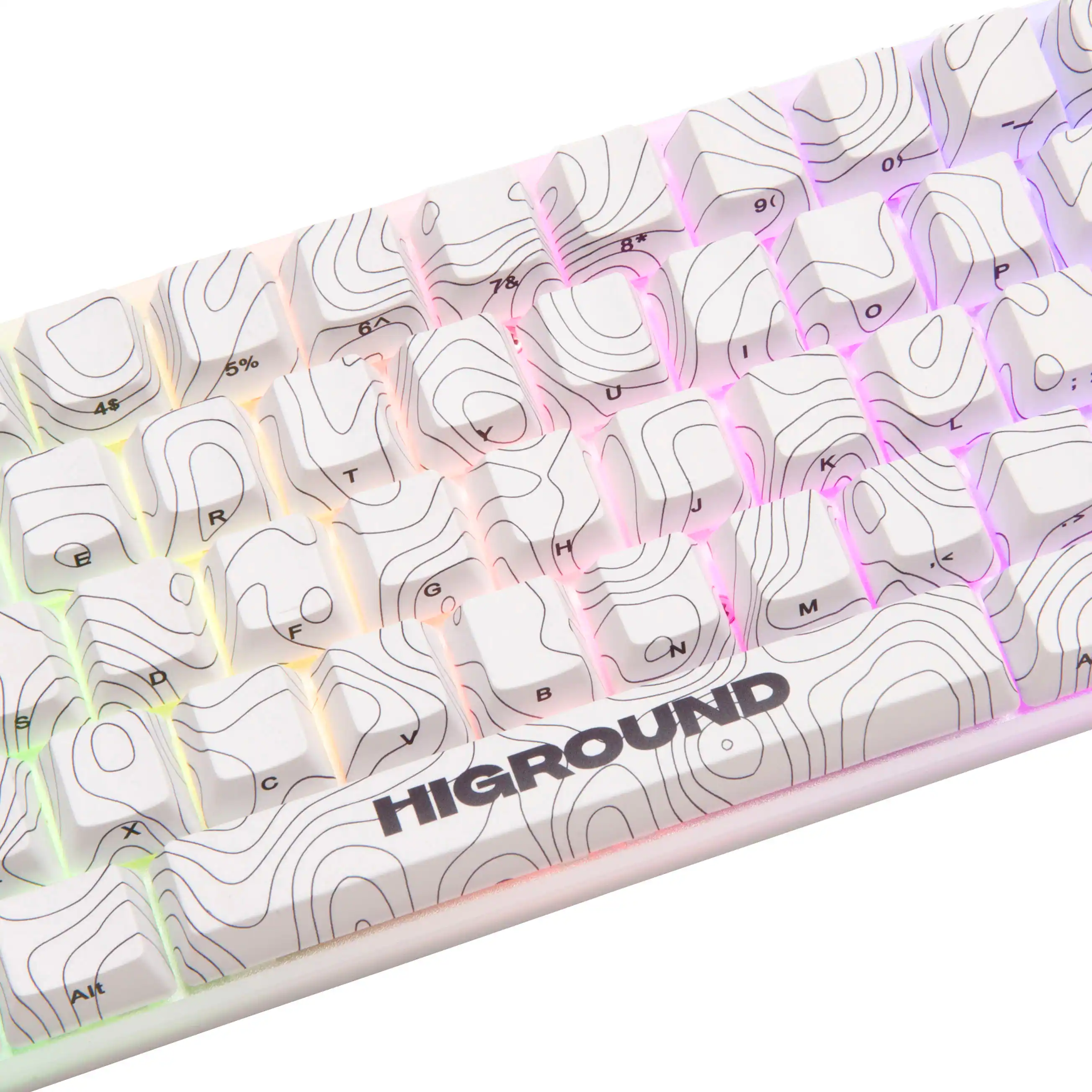 The text on the image is a keyboard with the letters A, S, D, F, G, H, J, K, L, M, N, O, P, Q, R, S, T, U, V, W, X, Y, and Z. The keyboard also has a design on it, which includes a map and a compass.