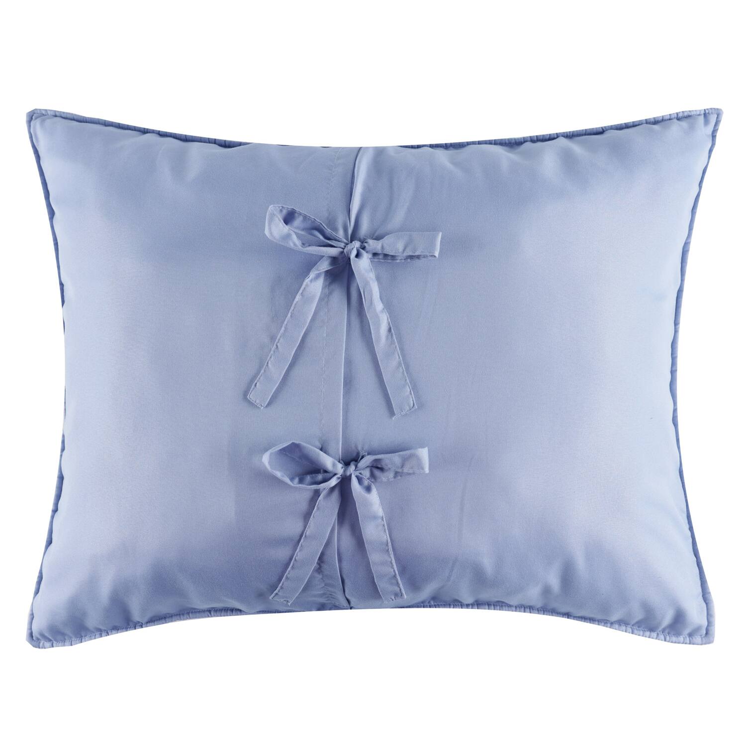 Back. Greenland Home Fashions - Greenland Home Fashions 100% Cotton Face 100% Microfiber Alice Pastel Sham Standard Pastel - Pastel.