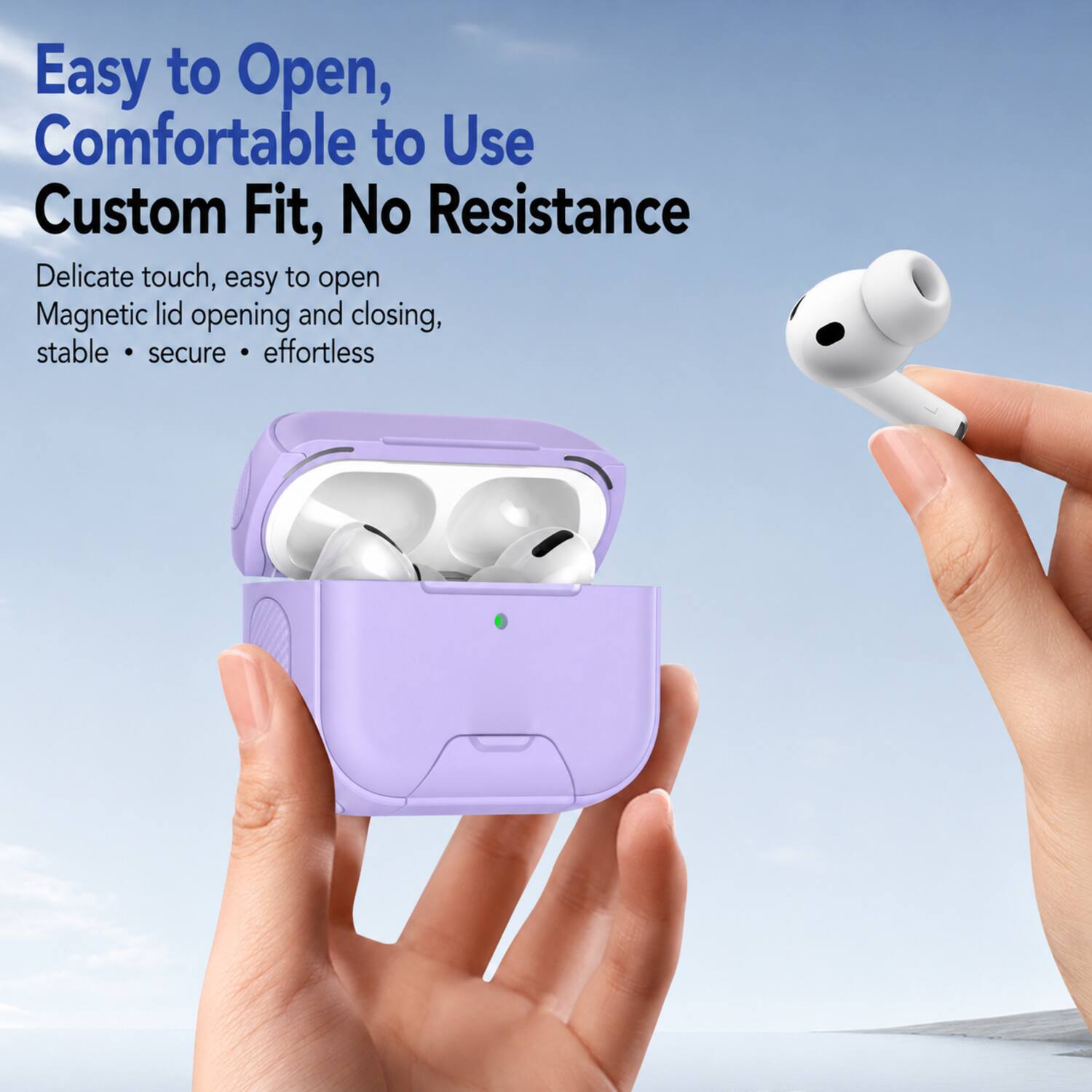 Easy to Open, Comfortable to Use  
Custom Fit, No Resistance  

Delicate touch, easy to open  
Magnetic lid opening and closing, stable • secure • effortless