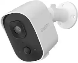 Swann - EVO 2K Wireless Security Camera w 32GB Card, 2-Way Audio, 120° View, Weatherproof, Heat & Motion Detection - White