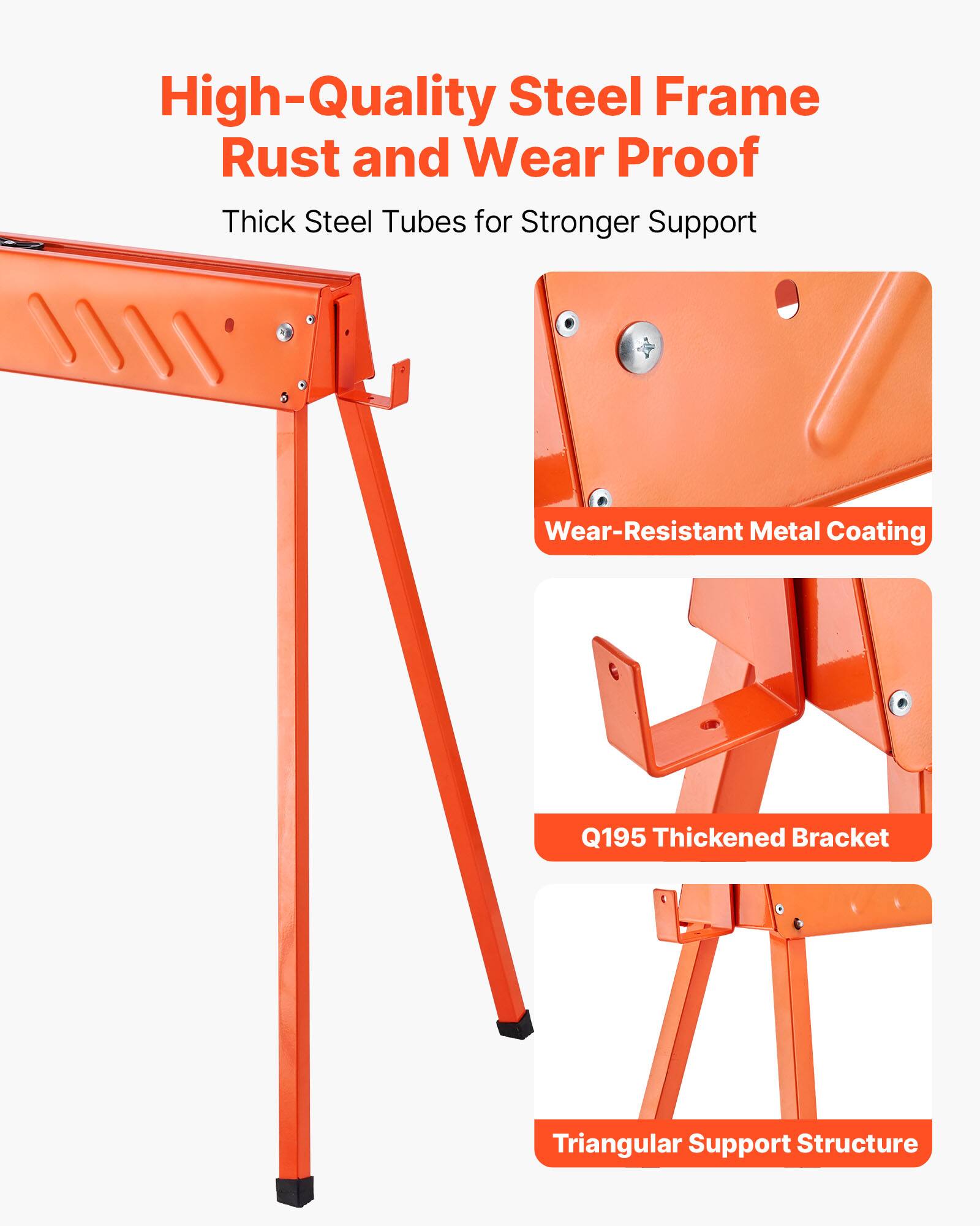 High-Quality Steel Frame Rust and Wear Proof  
Thick Steel Tubes for Stronger Support  
Wear-Resistant Metal Coating  
Q195 Thickened Bracket  
Triangular Support Structure