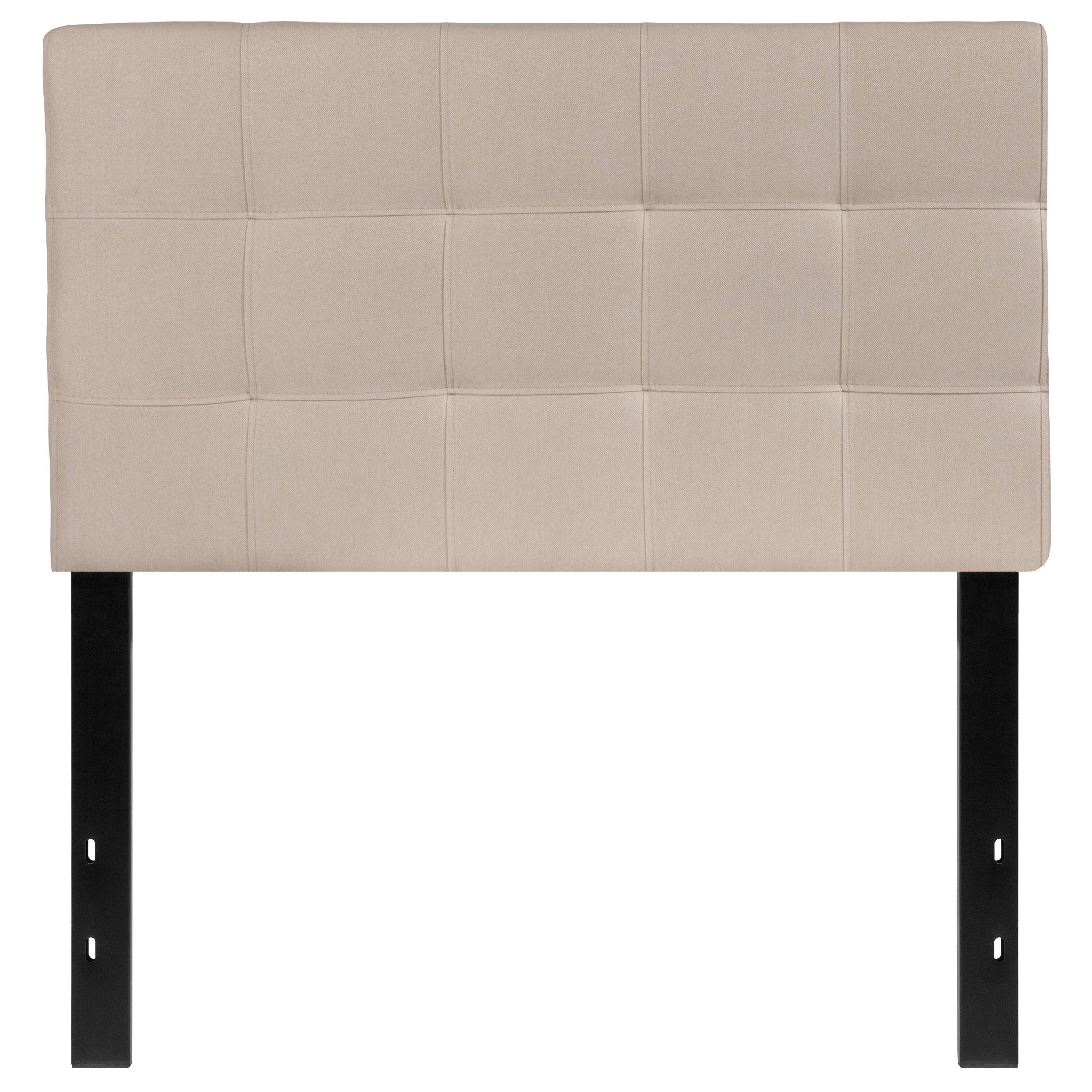 Alt View 4. Emma + Oliver - Quilted Tufted Upholstered Headboard - Beige.