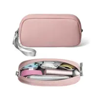 tomtoc - Light-T12 Electronic Accessory Organizer Tech Pouch Cable Bag Travel Case for Cords, Cables, Charger, Small Size - Pink - Front_Zoom