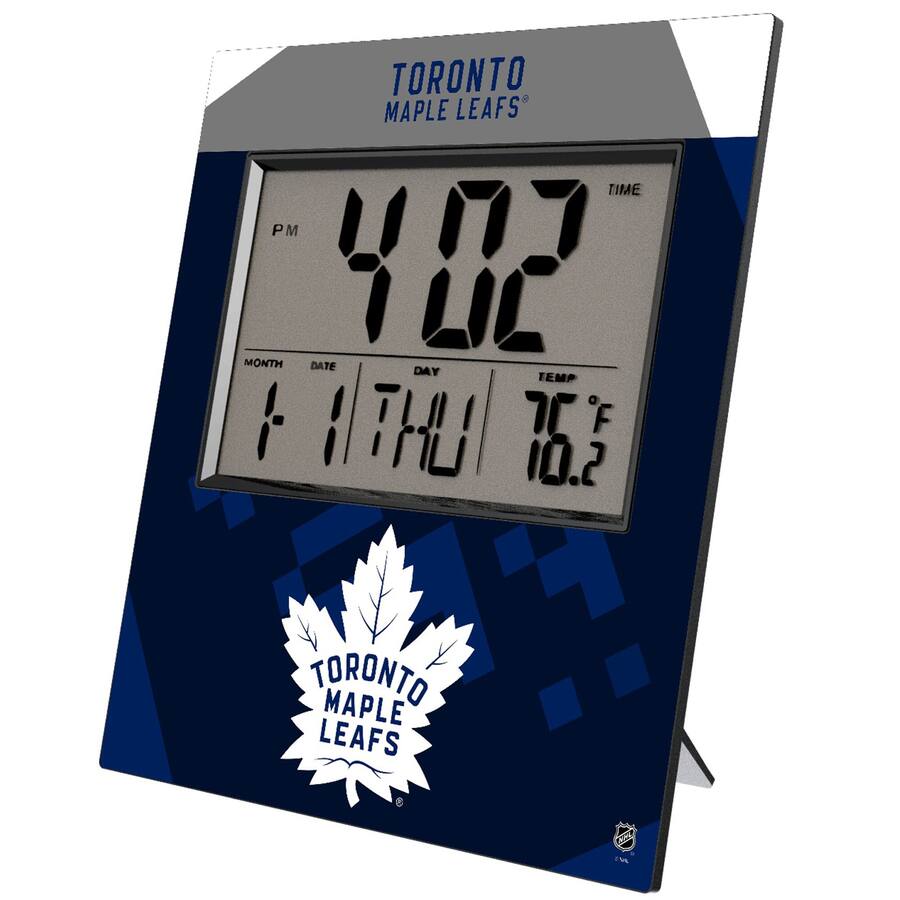 Toronto Clock Display Design Keyscaper Toronto Maple Leafs Color Block Digital Desk Clock Multicolor ...
