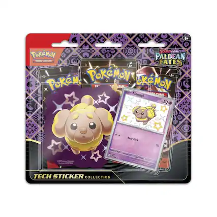 6+ SCARLET & VIOLET PALDEAN FATES
POKÉMON TRADING CARD GAME
TECH STICKER COLLECTION
Fidough
50 HP
Rear Kick
20
©2024 Pokémon / Nintendo / Creatures / GAME FREAK