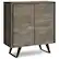 Front. Simpli Home - Lowry Medium Storage Cabinet - Distressed Grey.