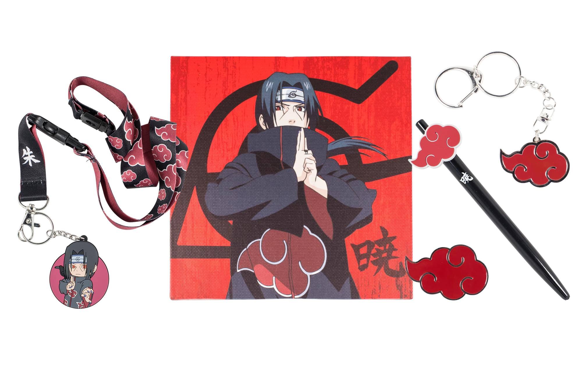 Alt View 1. Just Funky - Naruto Shippuden Akatsuki Collector Looksee Box | Includes 5 Themed Collectibles - Red.