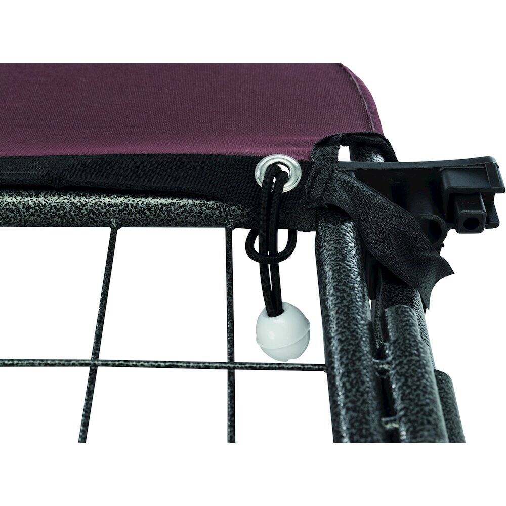 Alt View 4. TRIXIE - Deluxe Outdoor Dog Kennel - Black/Burgundy.
