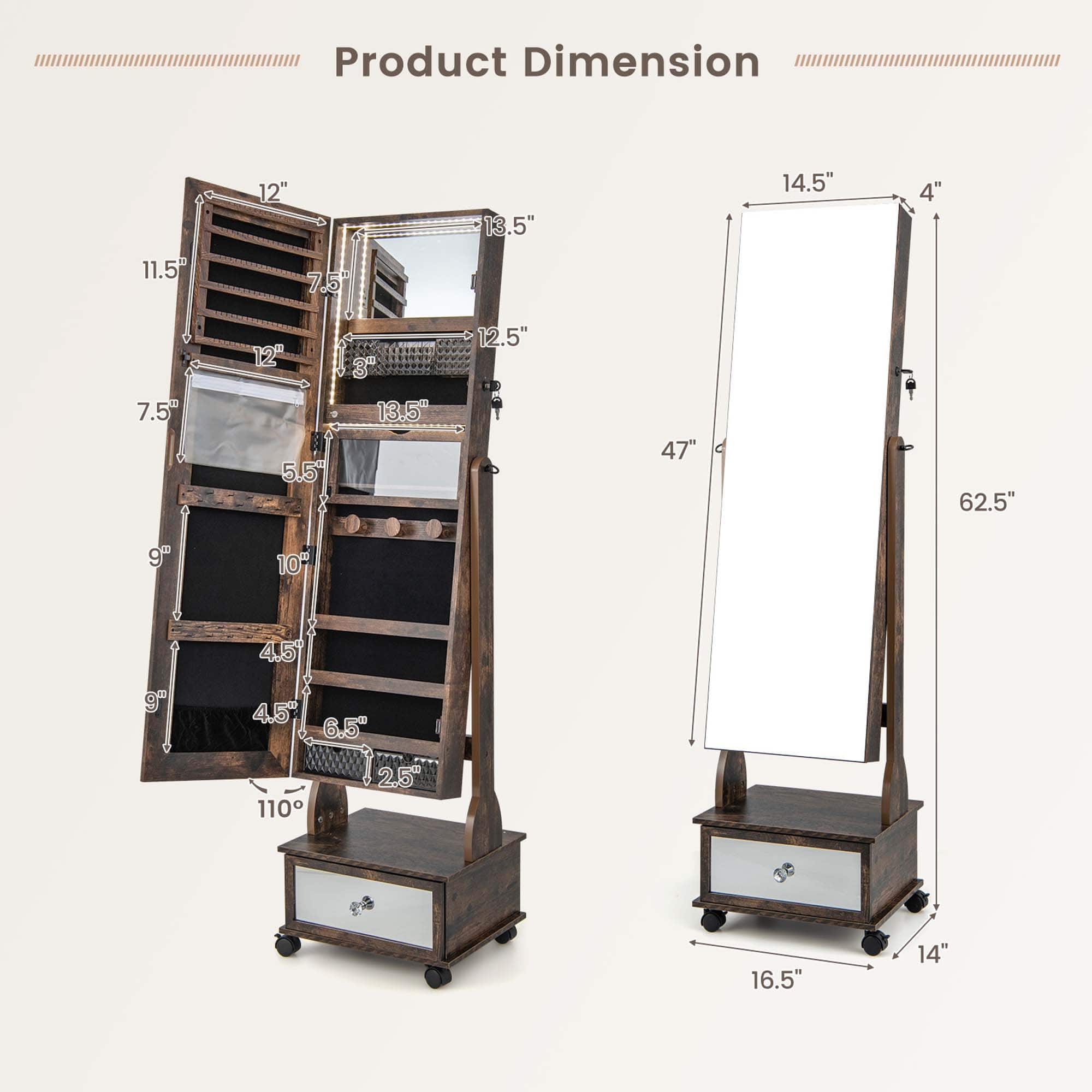 Product Dimension: 12" 13.5" 14.5" 4" 11.5" 7.5" 7.5" 12" 5.5" 3" 13.5% 12.5" 47" 62.5" 9" 10" 4.5" 9" 4.5" 6.5" 110" 2.5" 16.5" 14".