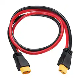 Unique Bargains - 600VDC XT60 Extension Cable, 10AWG XT60 Male to Female for RC/Solar/FPV Drone - Red and Black