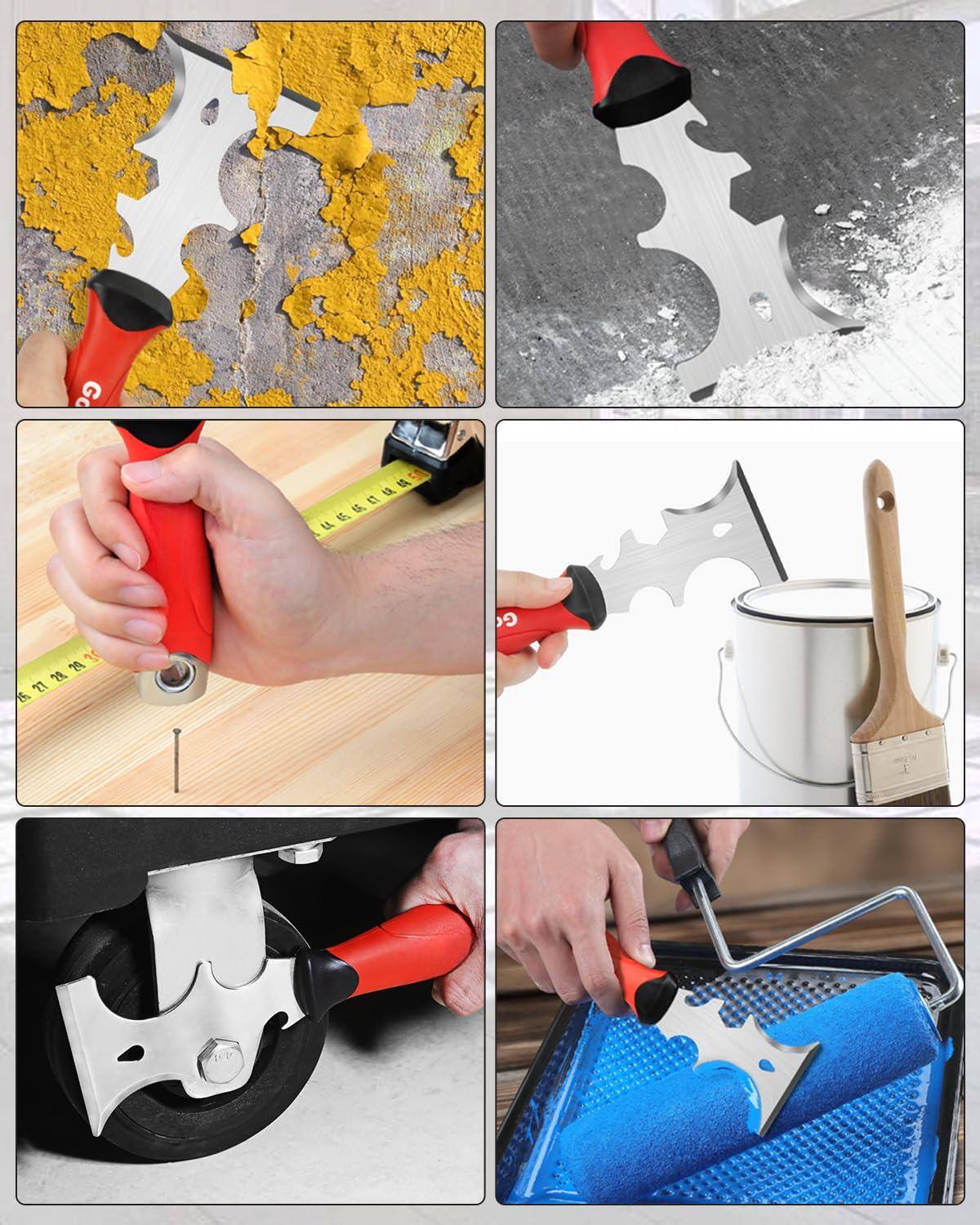 Alt View 6. Skar Audio - Drywall Hand Tool Kit - 1 Stainless Steel Joint Taping Paniter Scraper Mud Pan - Default.