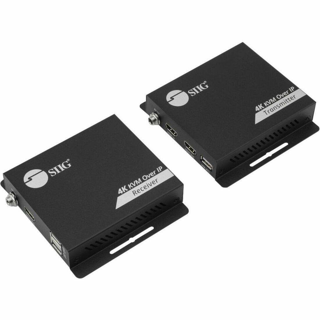 SIIG  
IP KVM Over 4K Transmitter  
SIIG  
IP Over 4K KVM Receiver