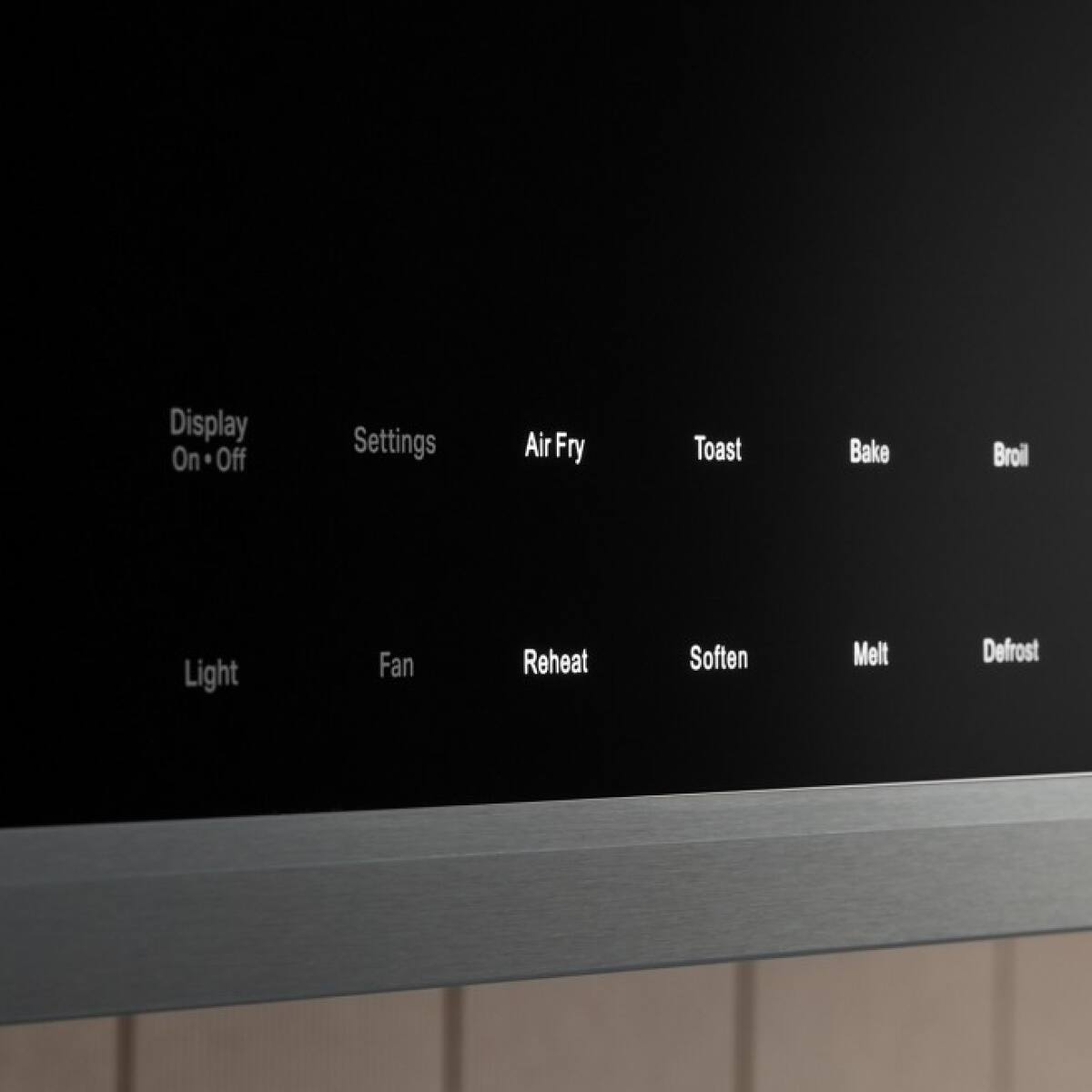 Display On-Off  
Settings  
Air Fry  
Toast  
Bake  
Broil  
Light  
Fan  
Reheat  
Soften  
Melt  
Defrost