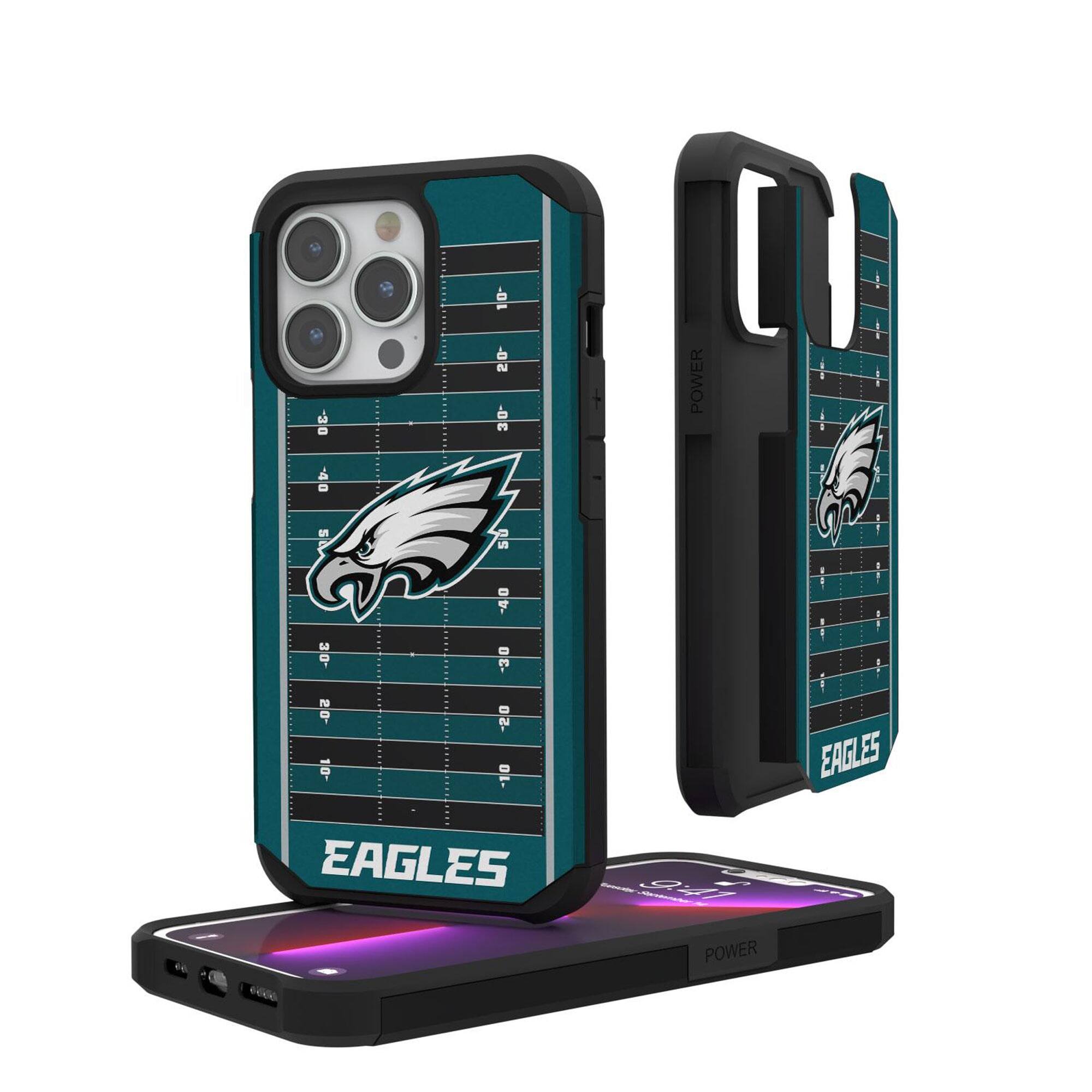 Keyscaper - NFL - Philadelphia Eagles iPhone Rugged Field Design Case - 14 Pro - Multicolor price history on PriceWatchPro