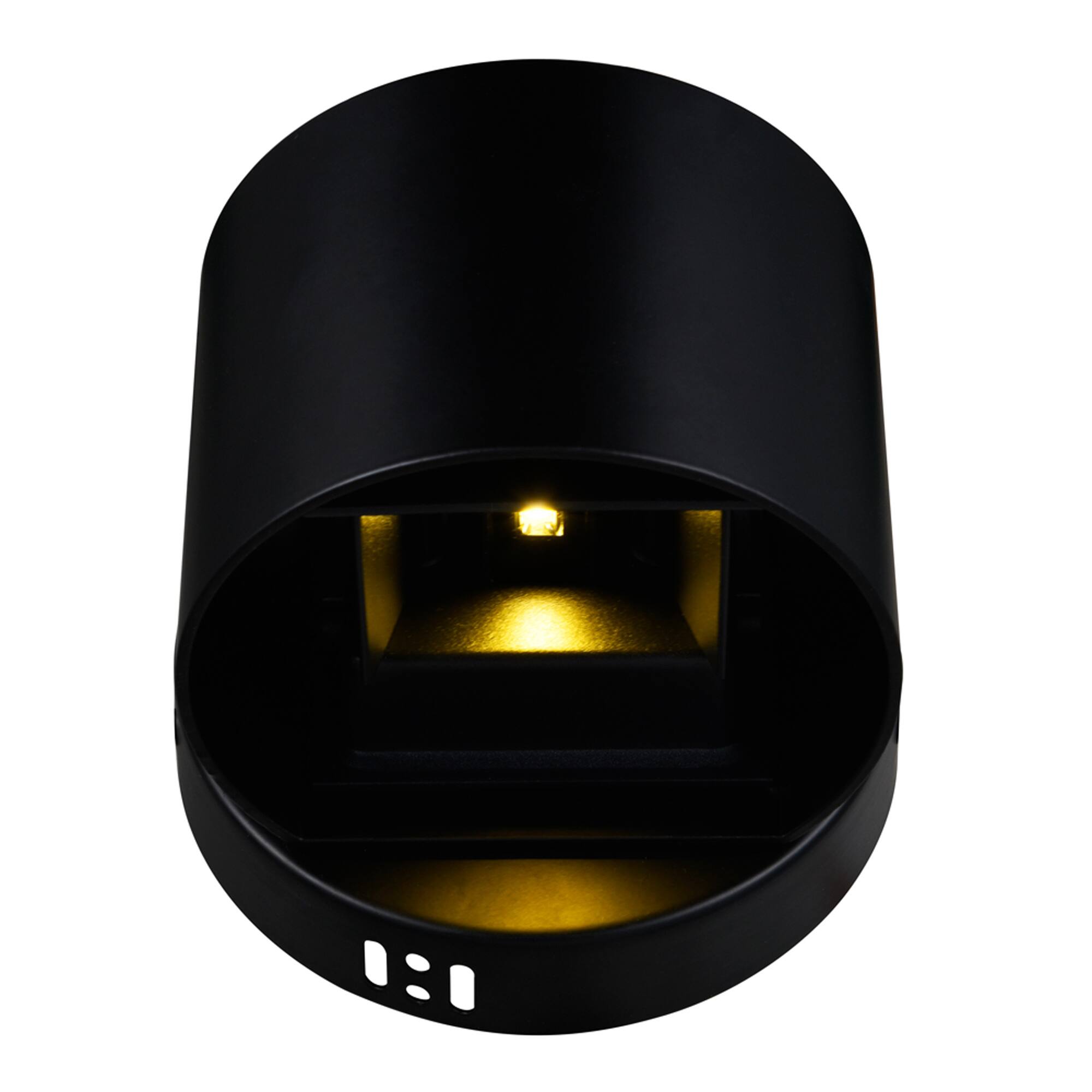 Back. CWI Lighting - Lilliana LED Wall Sconce With Black Finish - Black.