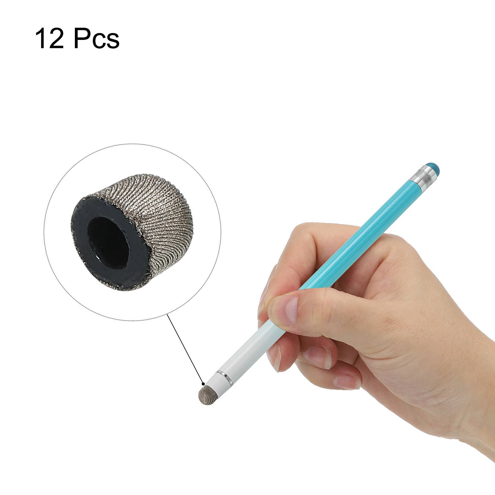 Alt View 2. Unique Bargains - 12pcs 7mm Conductive Fiber Fine Tips Universal Replacement for Capacitive Touch Screen Stylus Pen - Silver Grey.