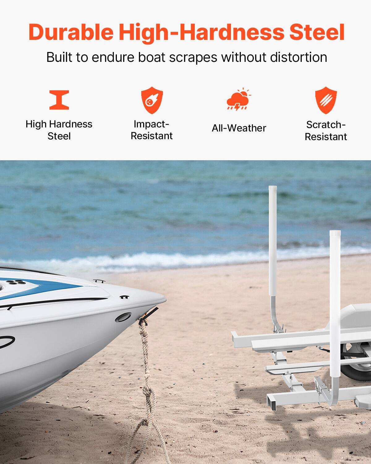 Durable High-Hardness Steel  
Built to endure boat scrapes without distortion  

- High Hardness Steel  
- Impact-Resistant  
- All-Weather  
- Scratch-Resistant