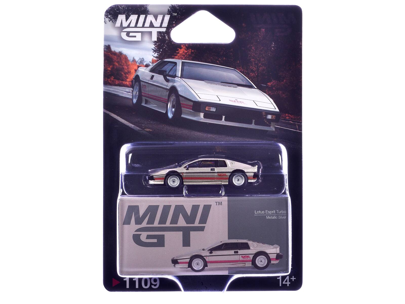 MINI GT 12  
TM Lotus Esprit Turbo  
MINI Metallio Silver  
SEELO 1109  
14+