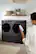 Alt View 34. LG - 7.4 Cu. Ft. Stackable Smart Gas Dryer with Steam and Sensor Dry - Black Steel.
