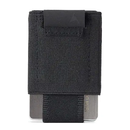 Front. Nomatic - Wallet for Men and Women: Slim Durable Minimalistic Wallet, Easy Access Pull Tab, Cash Pocket, and Holds 4-14 Cards - Black.